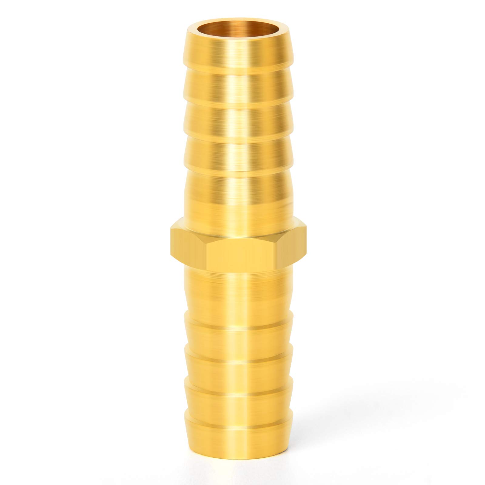 10-Piece Brass Hose Barb Reducer Fittings 1/4