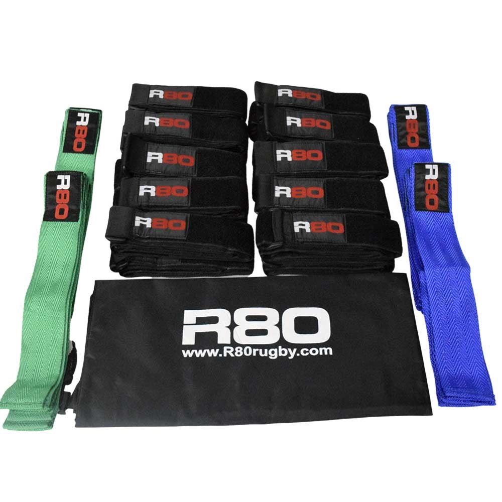 R80 Junior Rippa Rugby Sets for 30 Players - Complete Youth Rugby Equipment for Schools & Teams | Perfect for Training, Games & Sports Events