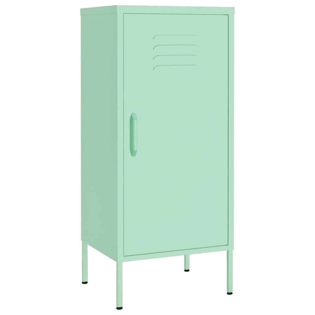 vidaXL 5-Shelf Storage Cabinet, Mint Green Steel Bookcase for Home Office, Living Room, Bedroom - Organize Books, Toys, Decor & More