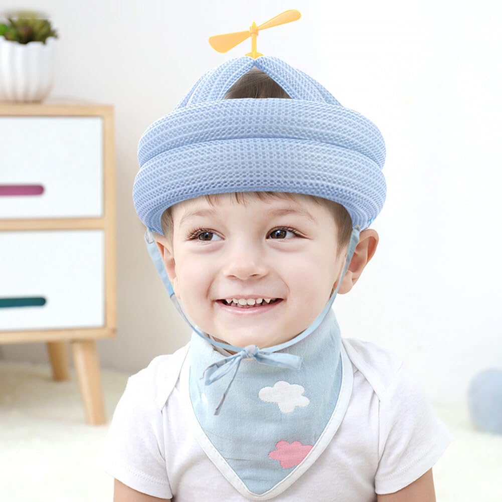 Adjustable Breathable Mesh Baby Helmet for Crawling & Walking - Infant Head Protector for 1-3 Year Olds with Soft Cushion | Prevent Bumps & Injuries | Perfect for Playtime, Learning to Walk & Outdoor Activities