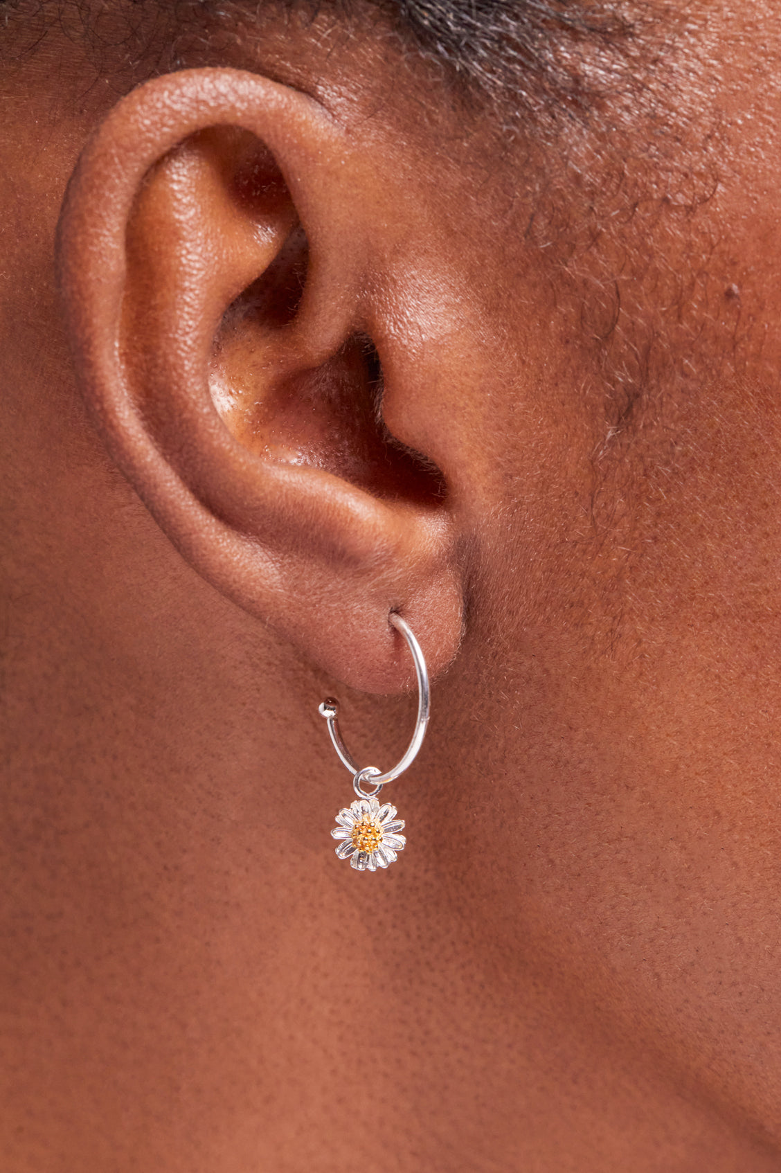 Wildflower Drop Hoop Earrings for Women - Dainty Floral Boho Jewelry - Perfect for Weddings, Parties & Everyday Wear