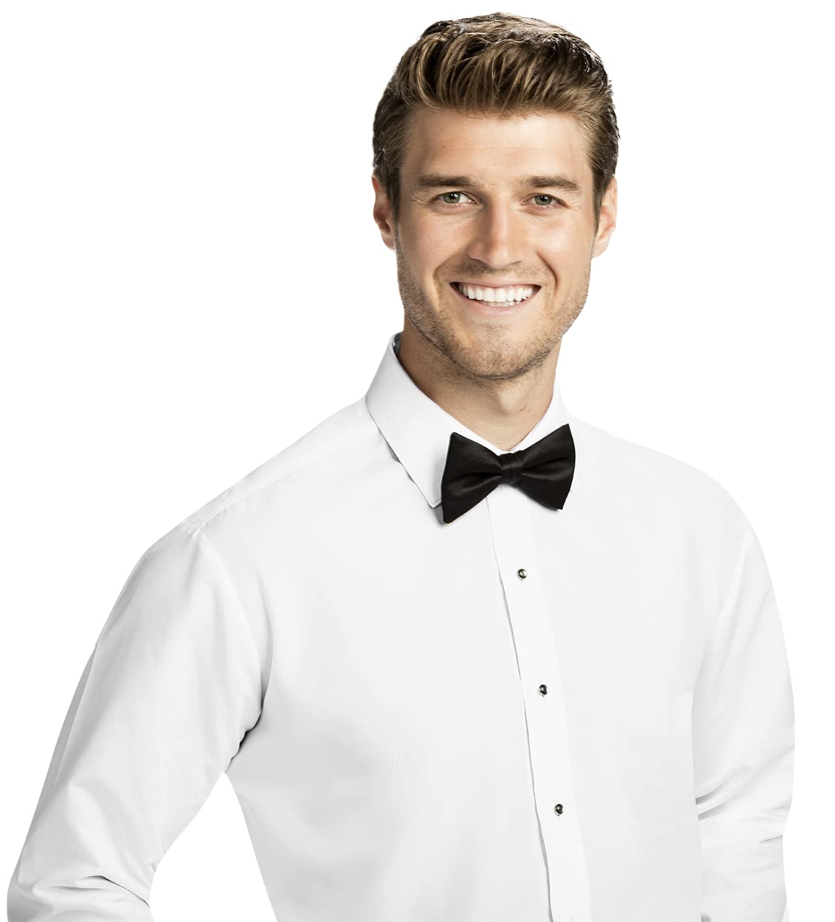 Premium Microfiber Slim Fit Men's Dress Shirt with Spread Collar - Business Formal & Wedding Attire - Office Wear & Special Occasions