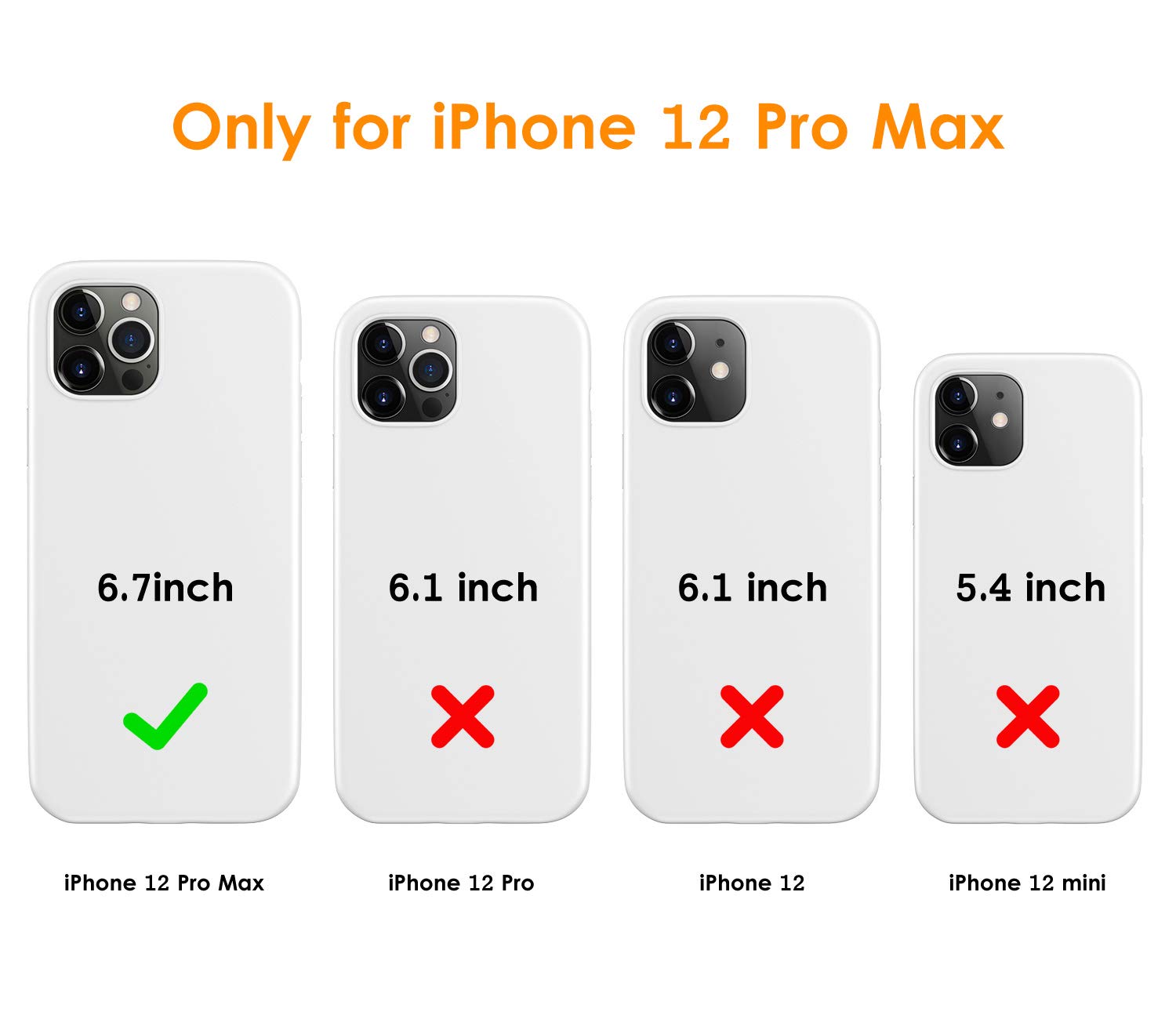 DTTO Shockproof Silicone Case for iPhone 12 Pro Max (6.7 inch 2020) - Full Body Protection with Honeycomb Cushion & Raised Camera/Screen Edges - Slim Fit Soft Rubber Cover (White) | Perfect for Outdoor Activities, Travel & Daily Use