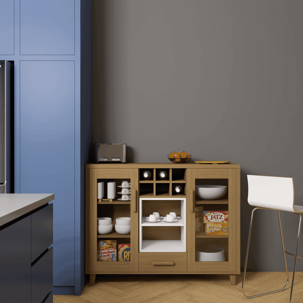 Lexine I Kitchen Cabinet Organizer - Premium Storage Solution for Spices, Utensils & Cookware | Perfect for Pantry, Countertop & Cabinet Organization