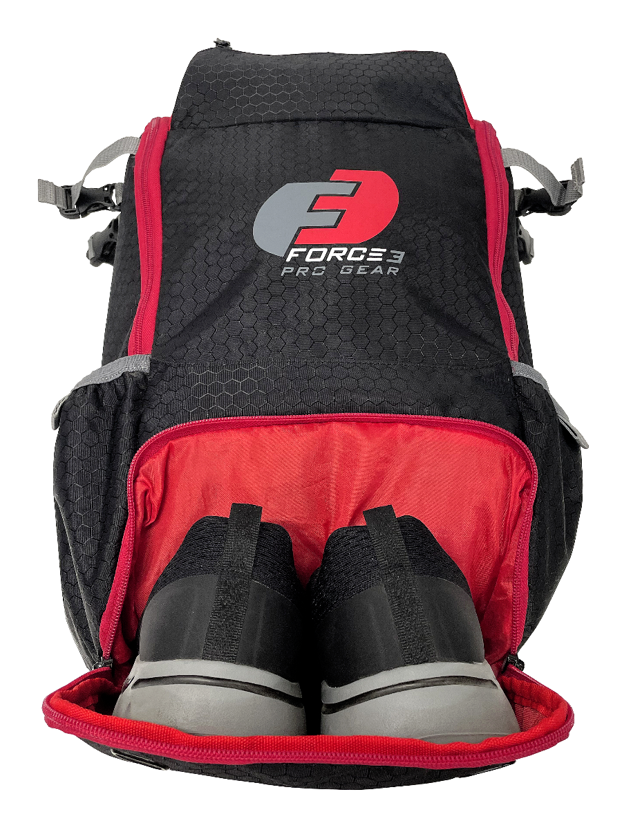 FORCE3 Baseball Bat Backpack - Durable Sports Equipment Bag for Baseball Players & Coaches - Perfect for Training, Games & Travel