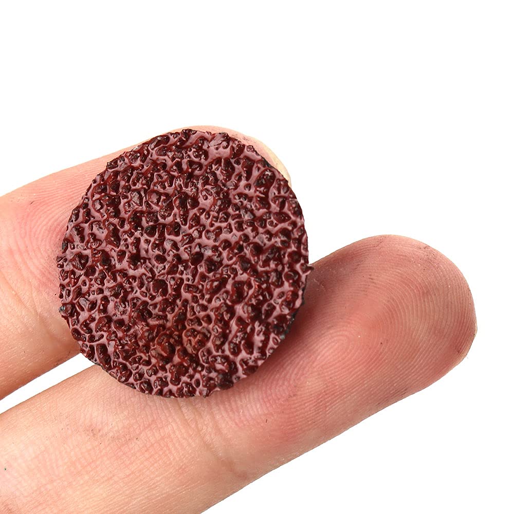 100Pcs 1 Inch Sanding Discs Roll Lock Set - Fine Medium Coarse Aluminum Oxide Grinding Wheels for Die Grinder - 40/60/120/180/240 Grit Mix - Ideal for Metal Polishing, Wood Sanding & Surface Conditioning