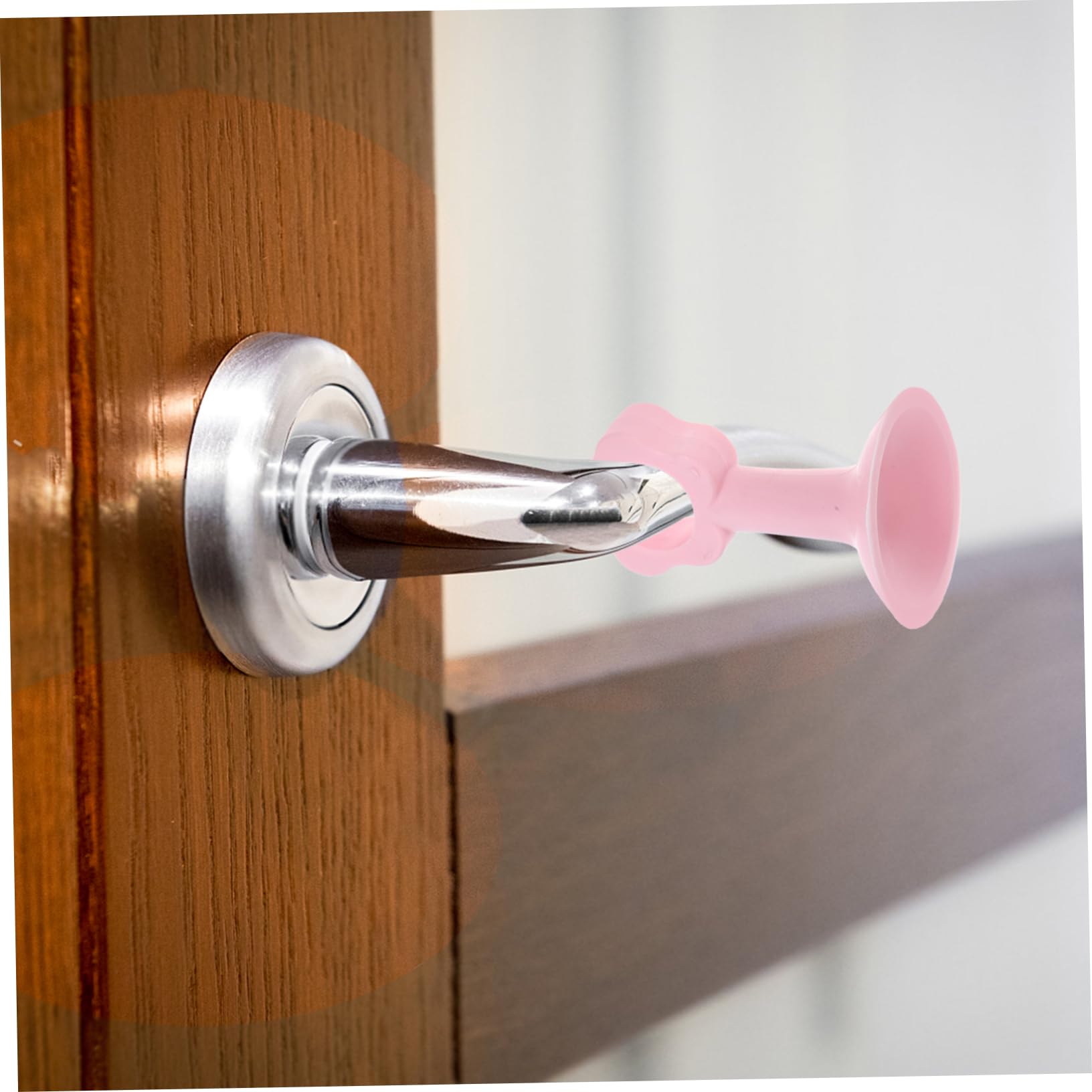 BIUDECO 4-Pack Door Handle Bumpers - Anti-Collision Wall Protectors for Door Handles & Knobs (Black) - Prevent Scratches & Damage to Walls, Doors & Furniture - Perfect for Homes, Offices & Apartments