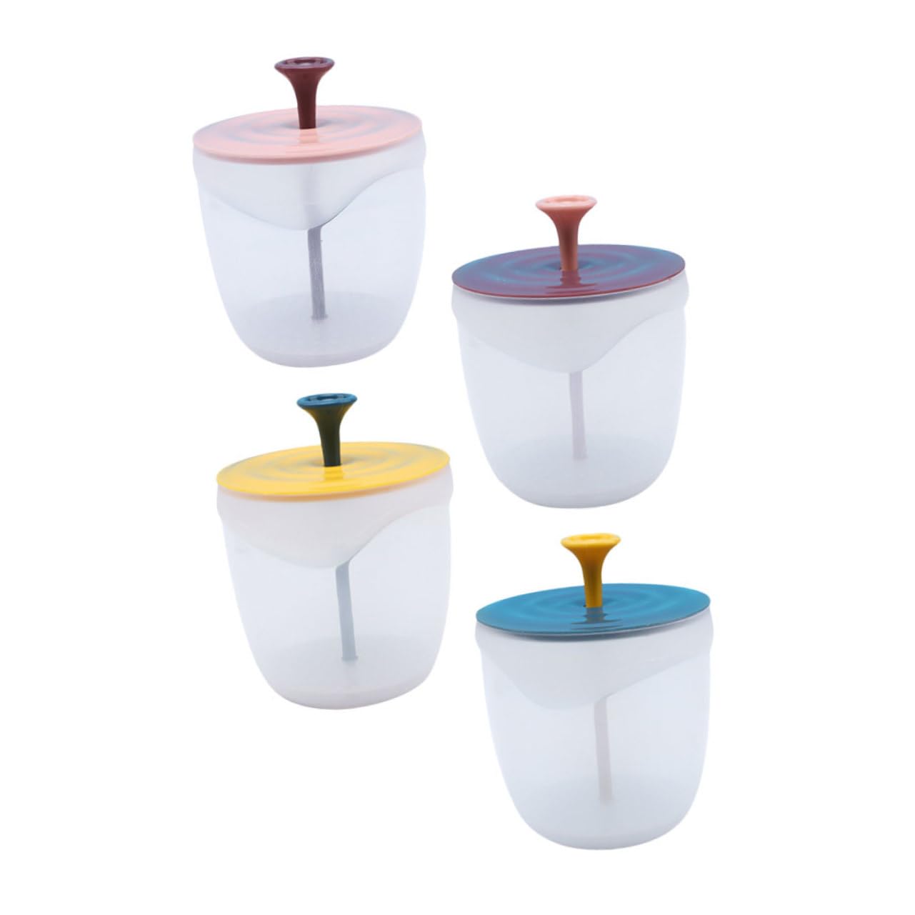 CANIGHT Facial Bubbler Set - 4pc Travel Portable Foaming Cup for Face Wash | PP Material Bubble Maker Bottle | Perfect for Skincare Routine, Travel & Spa Use