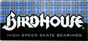 Premium ABEC 3 Skateboard Bearings - Single Set with Plaid Birdhouse Design | High-Speed Performance for Skateboards, Longboards & Scooters | Smooth Ride for Street Skating & Park Tricks