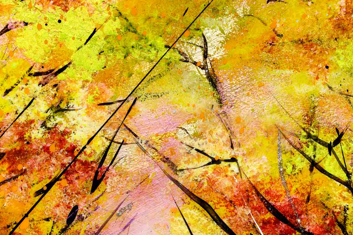 Original Autumn Walk Painting - Handmade Wall Art for Home Decor, Living Room, Bedroom & Office | Perfect Gift for Art Lovers