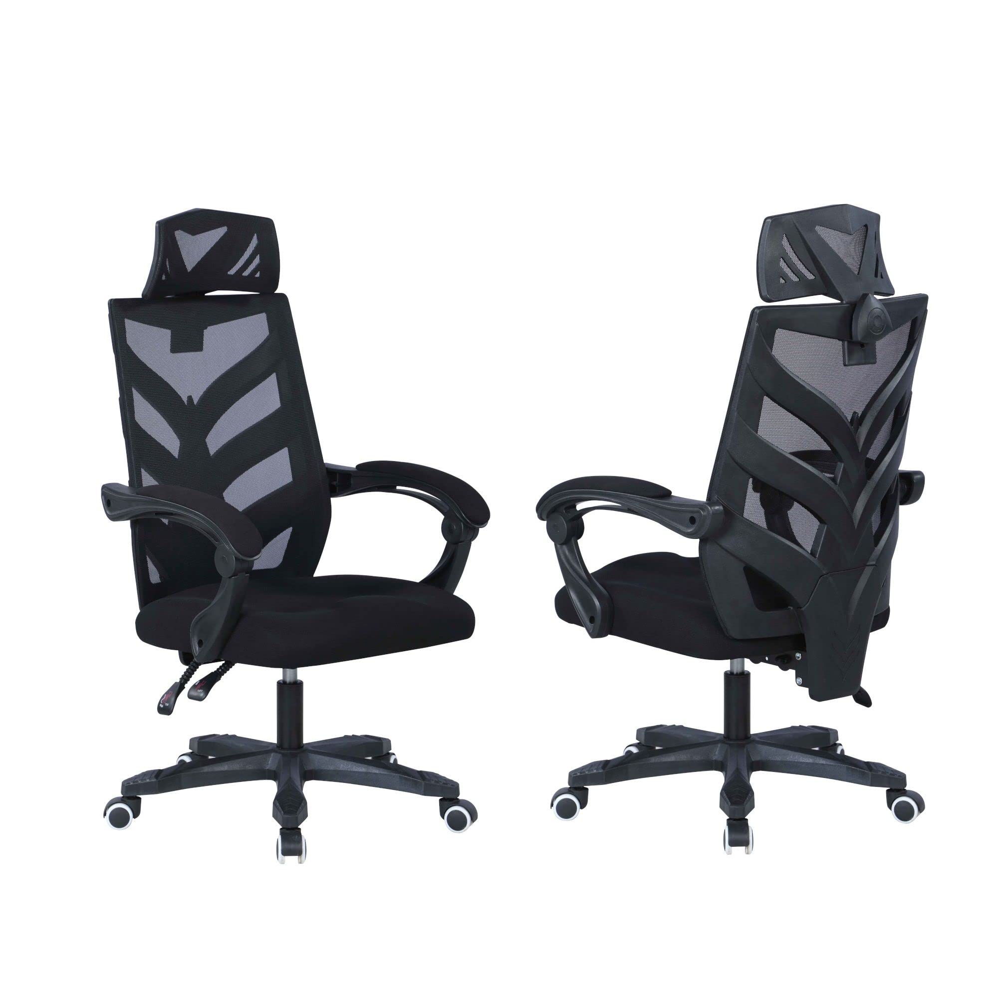 Ergonomic Reclining Office Chair with Adjustable Headrest & Padded Armrests - Perfect for Home Office, Gaming, and Workspace Comfort