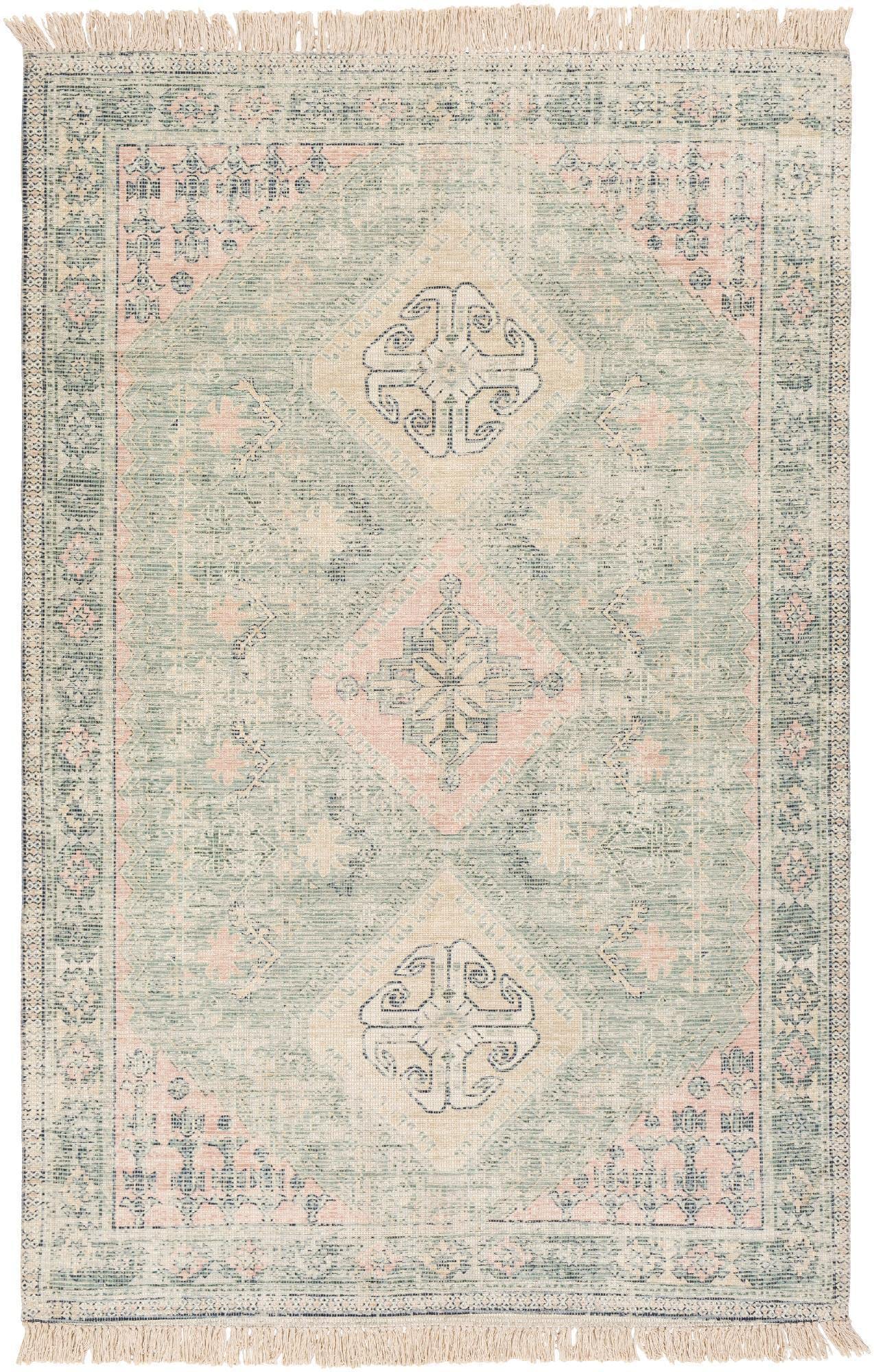 Mark&Day Sandown Traditional Sage Area Rug 2x4 Feet, Cream Grey Carpet for Living Room Bedroom Kitchen - Soft Non-Slip Floor Mat Perfect for Home Decor, Dorm, Office (2'3