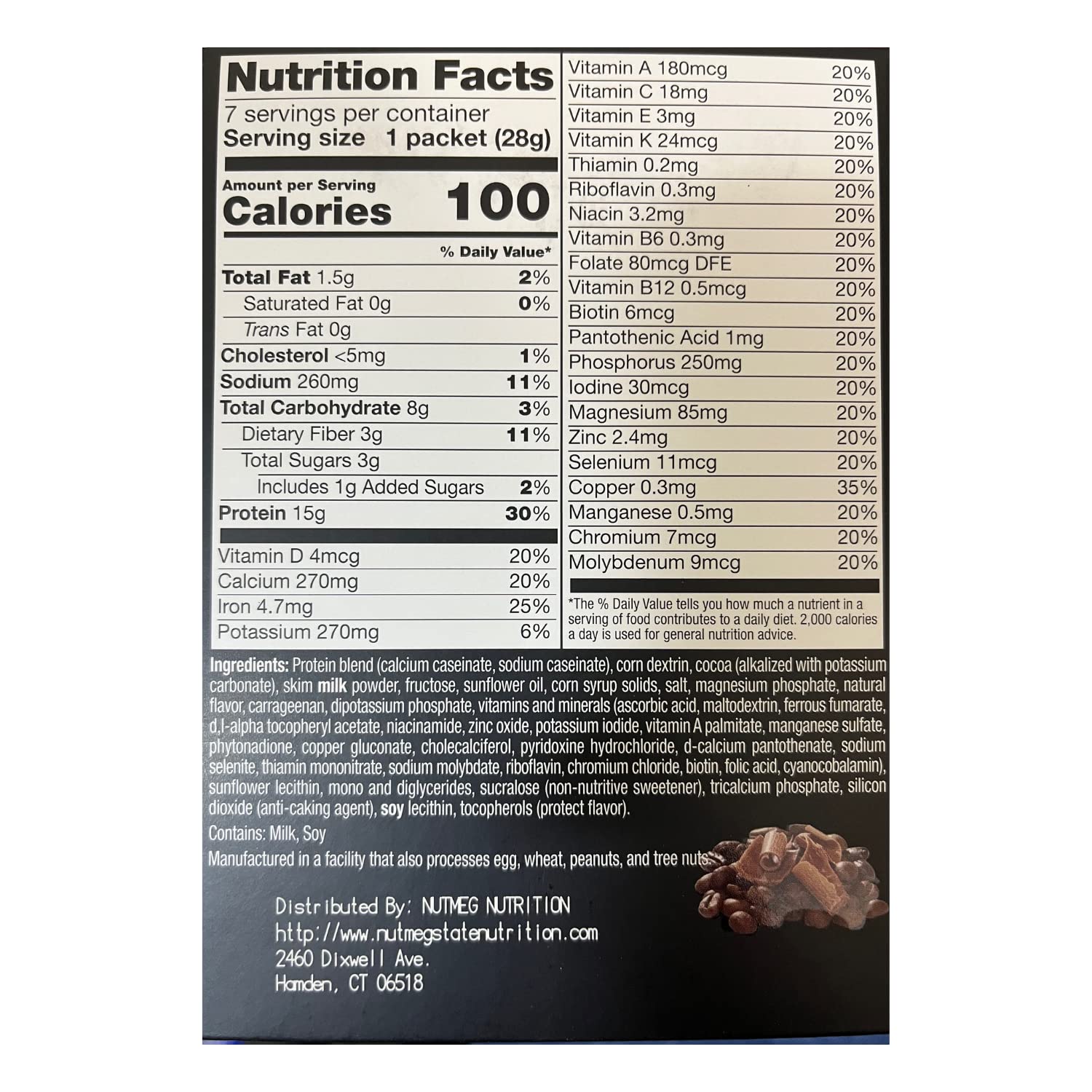 PROTIFIT High Protein Pudding & Shake Mix - 15g Protein, Low Calorie, Low Fat, Low Carb, Aspartame Free - Ideal for Meal Replacement, Keto Diet & Post-Workout Recovery - Mocha Flavor (7 Servings per Box)