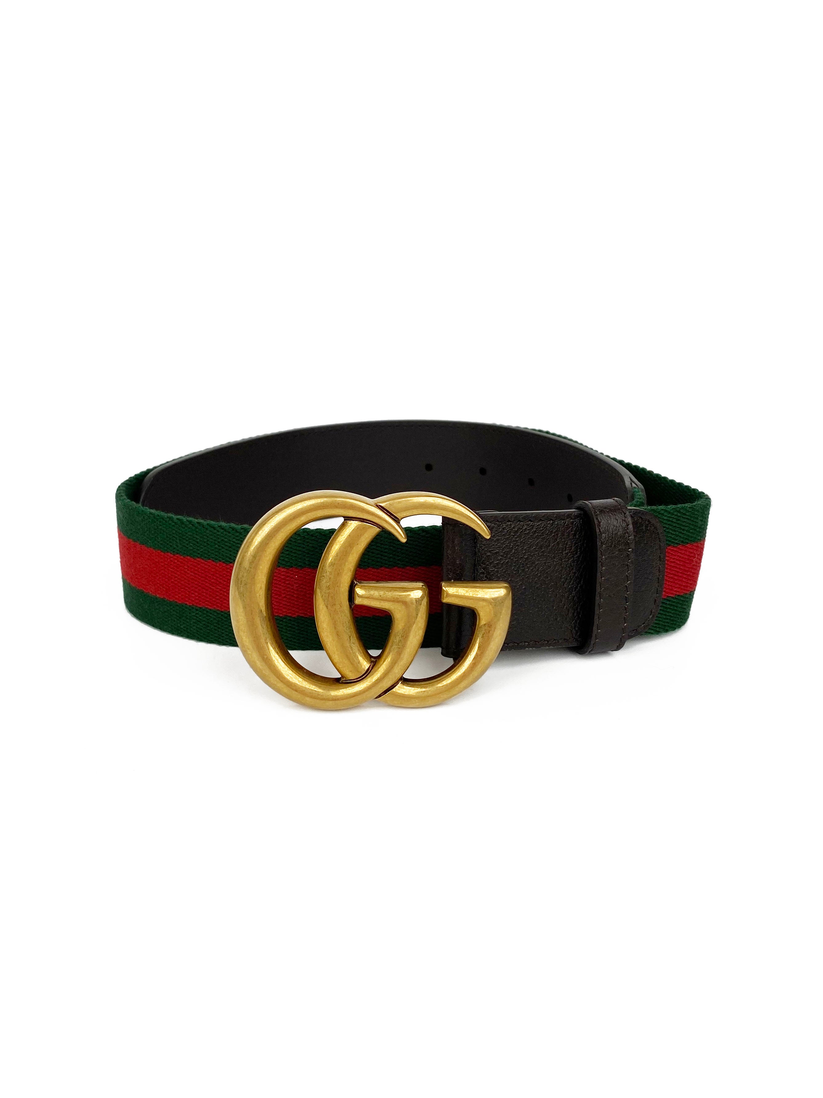 Gucci Double G Buckle Web Belt 75 - Stylish Designer Waist Belt for Men & Women | Perfect for Casual Wear, Office Outfits & Fashion Accessories
