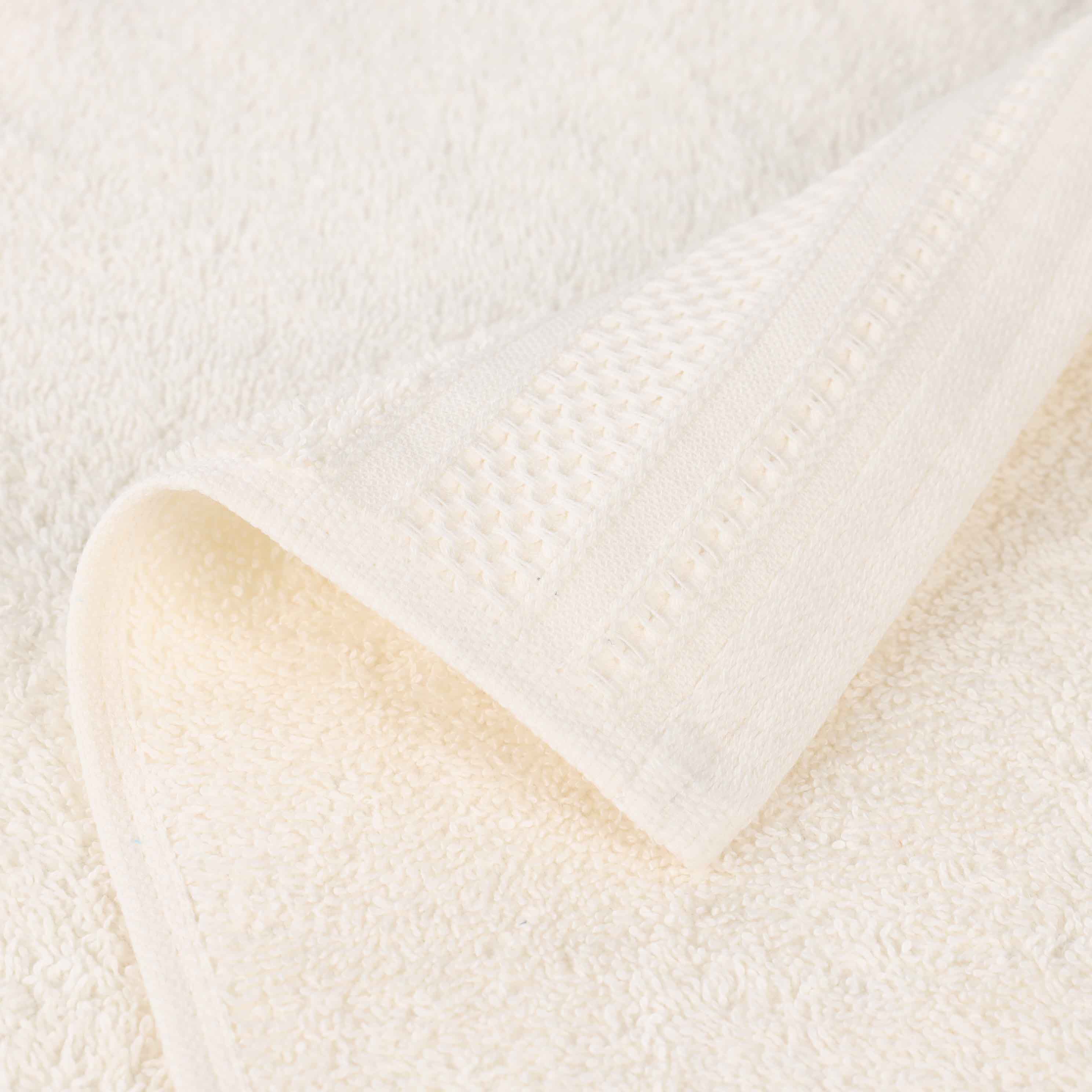 Premium Honeycomb Waffle Weave Cotton Hand Towels Set of 6 - Soft Absorbent Bath & Kitchen Towels for Guest Bathroom, Spa, Luxury Hotel Decor