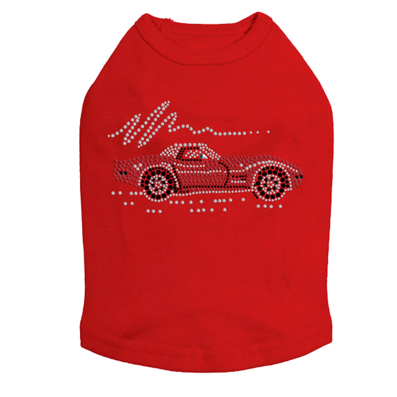 Red Corvette Dog Tank Top for Small Dogs - Comfortable Pet T-Shirt with Classic Car Design | Perfect for Casual Wear, Pet Parties & Photo Shoots