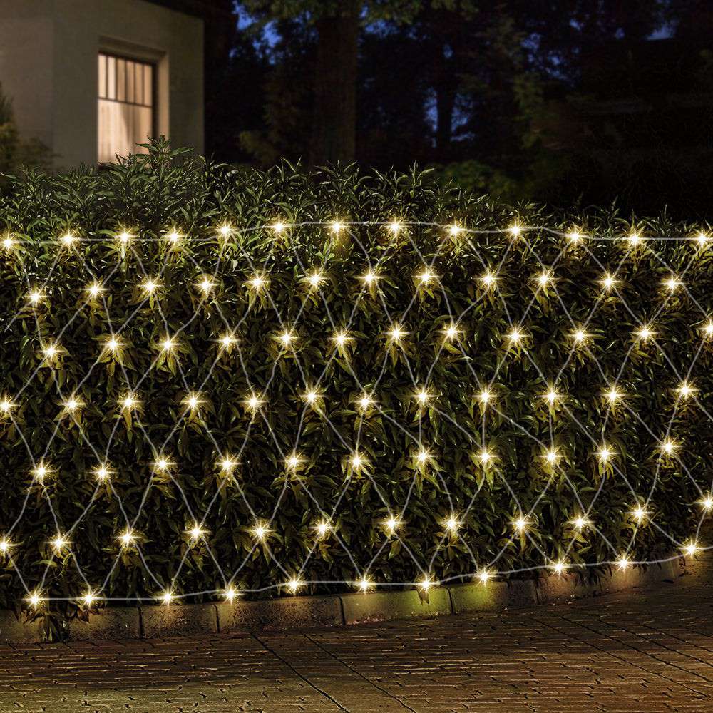 1000 LED Christmas Lights 4m x 6m Net String Lights - Warm White Outdoor/Indoor Holiday Decorations for Xmas Tree, Garden, Party, Wedding & Home Decoration