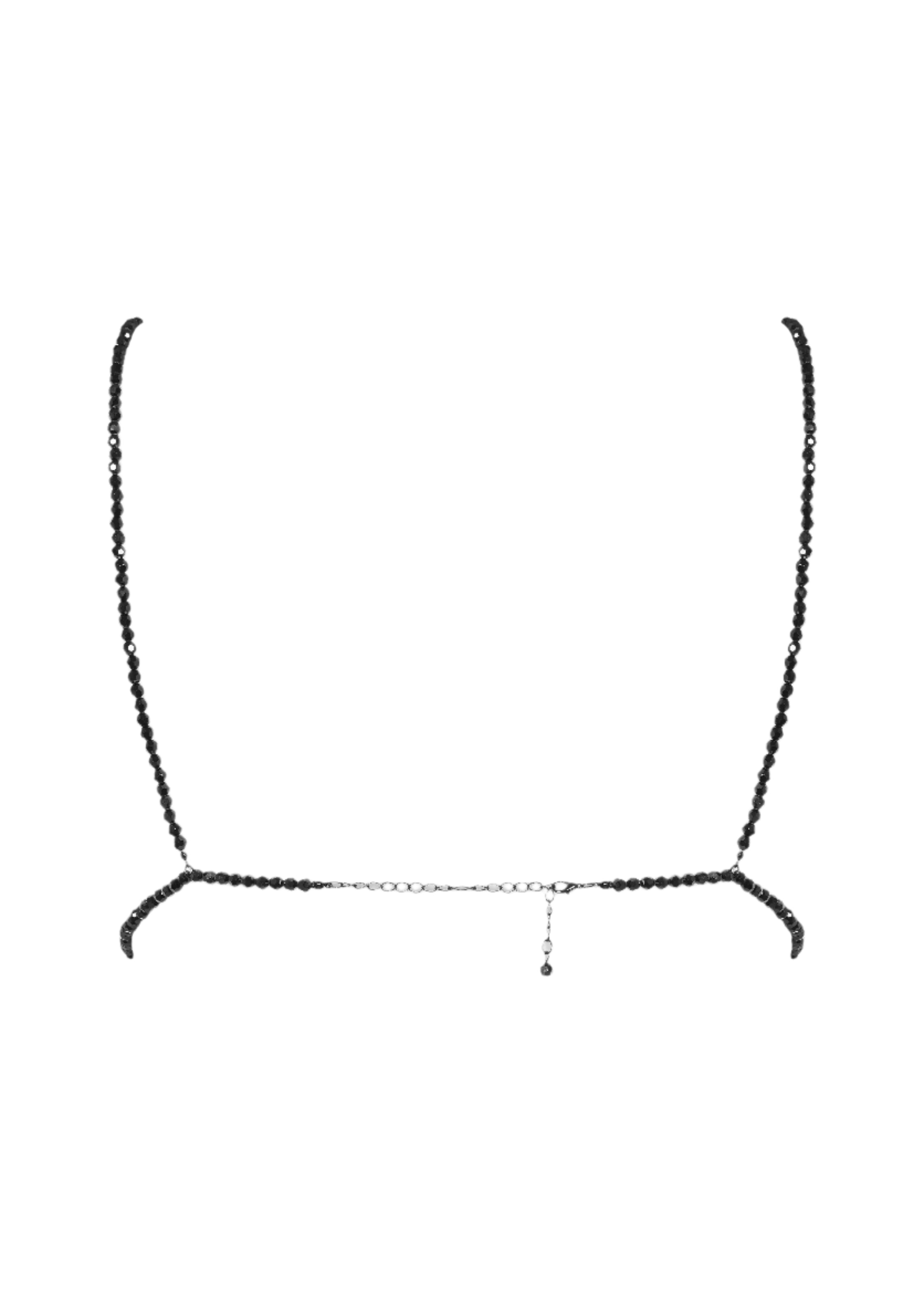 Les Fetiches A Ton Cou Cupless Triangle Bra - Sexy Black Lingerie for Women | Perfect for Boudoir, Date Night & Sensual Occasions