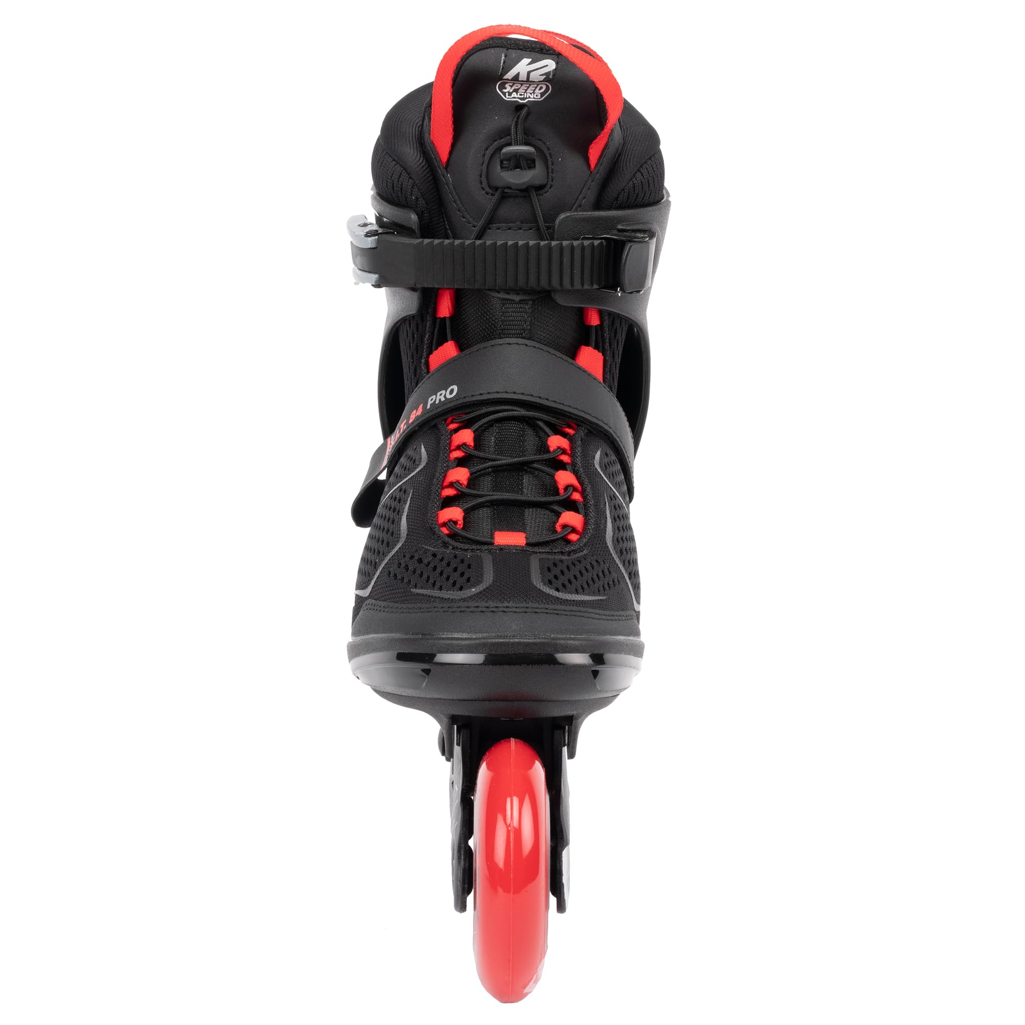 K2 F.I.T. 84 Pro Black-Red Men's Inline Skates - High Performance Fitness & Urban Skating for Adults