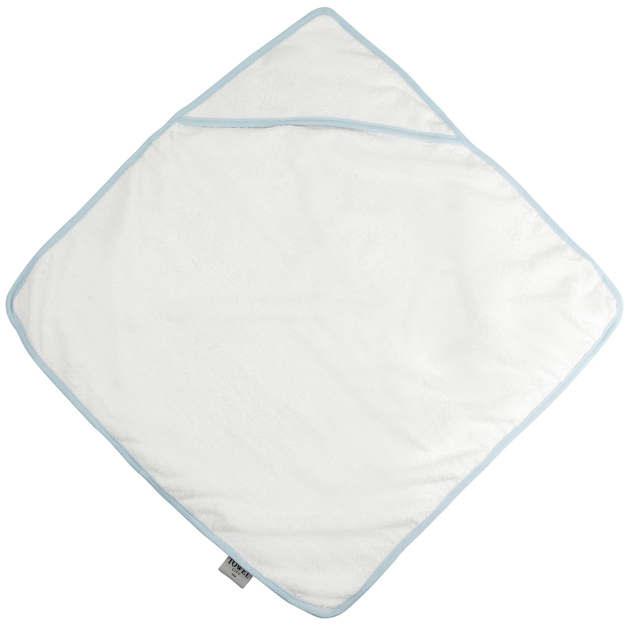 Premium Baby Hooded Bath Towel - 360 GSM Ultra Soft & Absorbent - One Size Fits All (White/Blue) - Perfect for Newborns, Infants & Toddlers After Bath Time, Swimming or Beach Trips