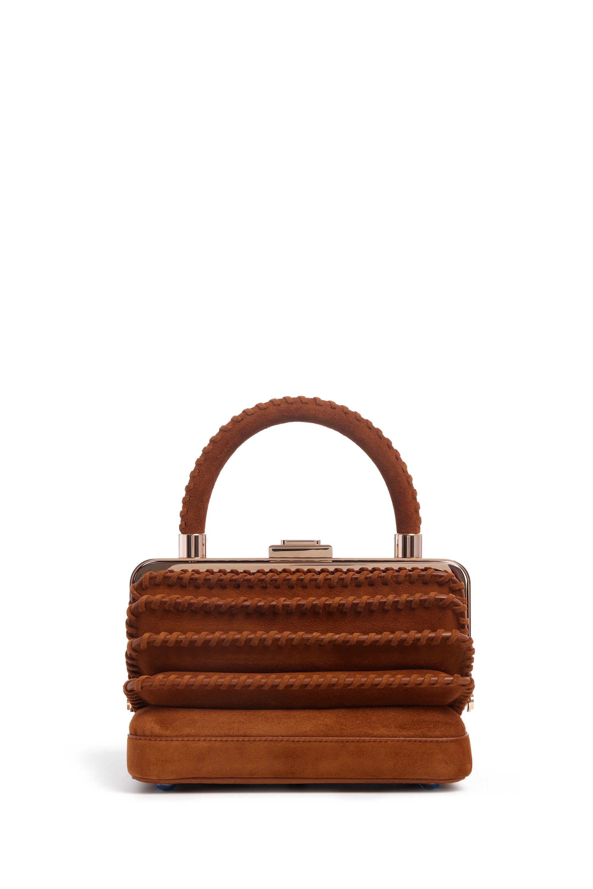 Whipstitch Diana Bag in Cognac Suede - Premium Leather Crossbody Purse for Women | Perfect for Work, Travel & Everyday Use