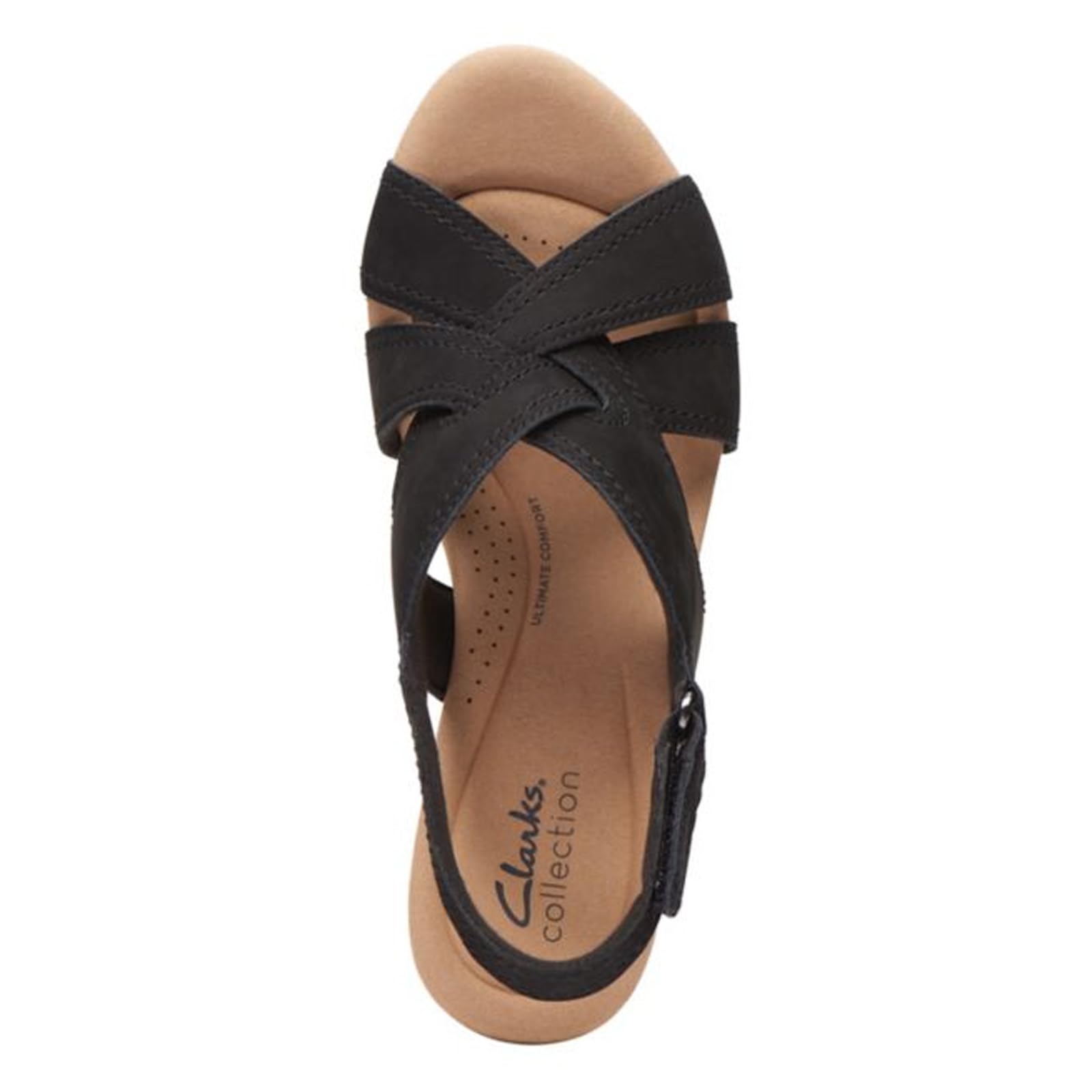 Clarks Women's Rose Erin Wedge Sandal - Comfortable Casual Summer Sandals for Walking, Beach & Outdoor Activities | Breathable & Stylish Footwear