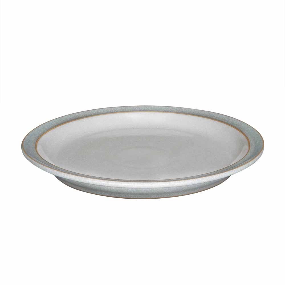 Denby Elements Light Grey Dinner Plates Set of 4 - 26.5cm Microwave & Dishwasher Safe Stoneware - Chip Resistant Ceramic Tableware for Everyday Dining, Dinner Parties & Restaurant Use