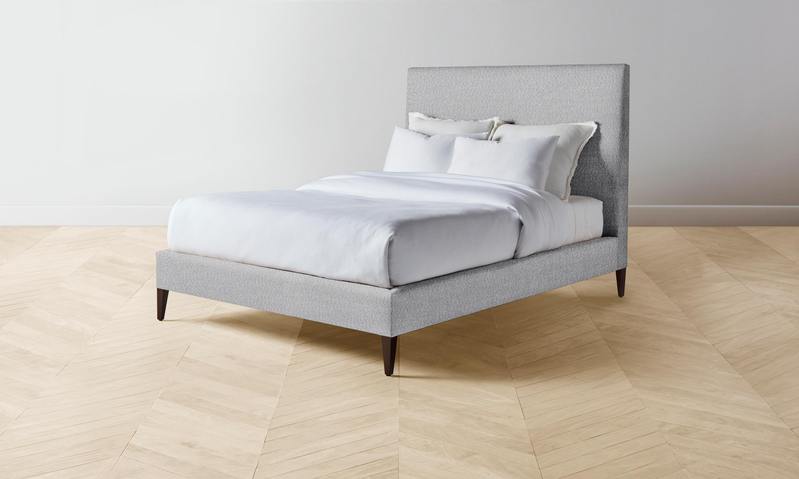 Luxury Essex Bed with Italian Bouclé Waterfall Design - Elegant Modern Bedroom Furniture for Master Suite & Guest Room Decor