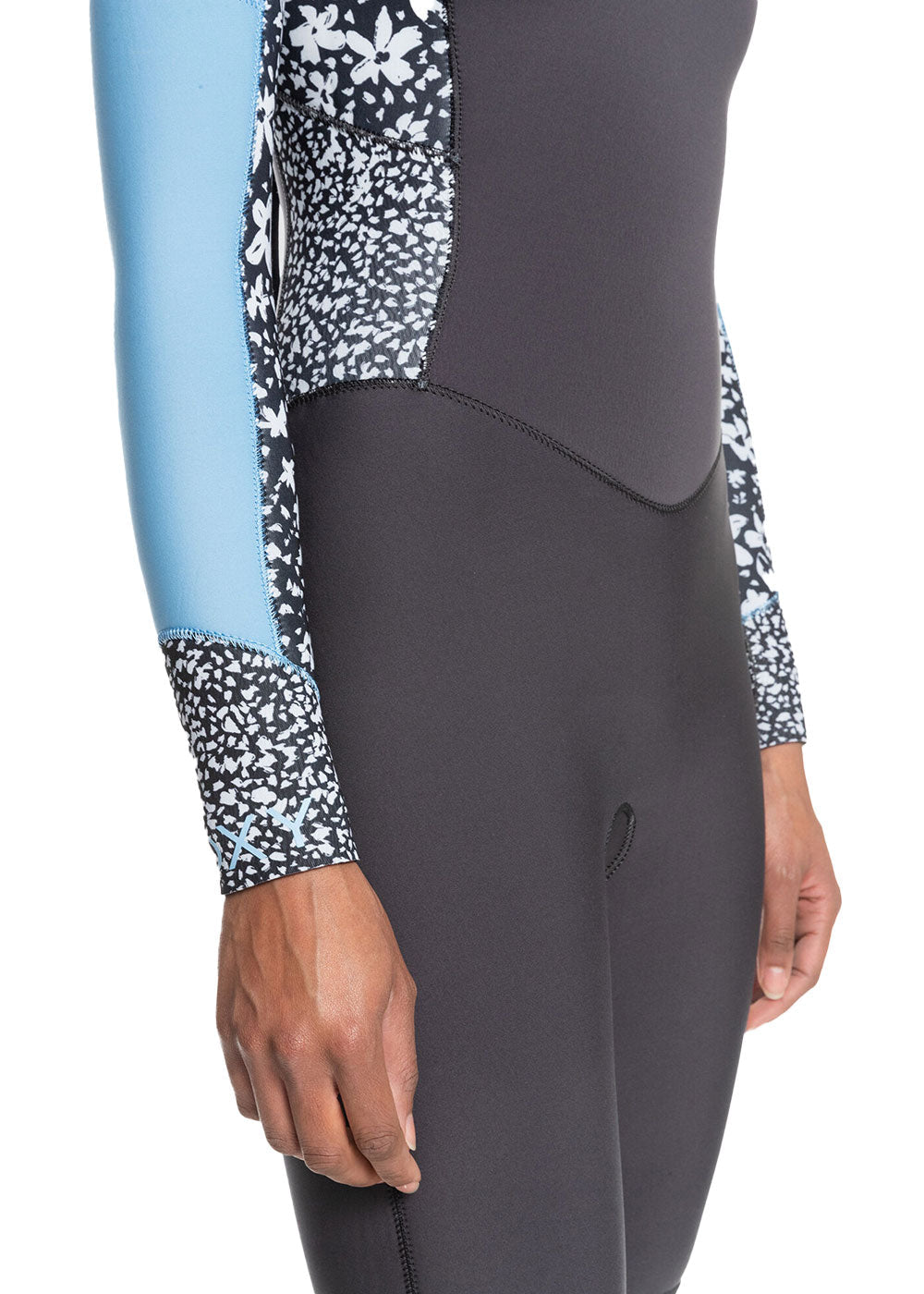 Roxy Women's 4/3mm Swell Series Back Zip Steamer Wetsuit - Surfing, Diving & Water Sports Full Body Wetsuit for Cold Water Protection