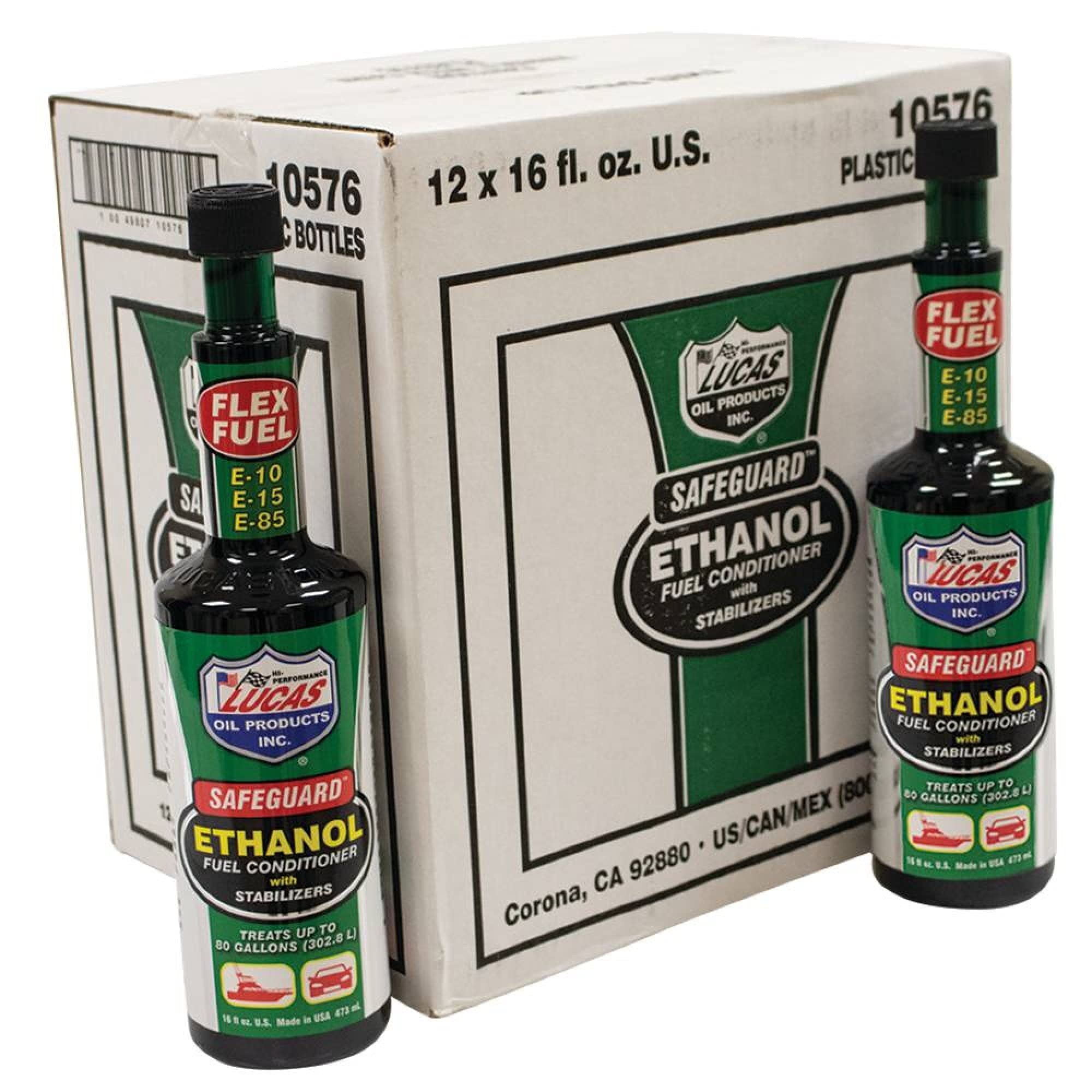 Stens New Ethanol Fuel Conditioner for Lucas Oil 10576 - Improve Engine Performance & Prevent Corrosion in Boats, Lawn Mowers & Small Engines