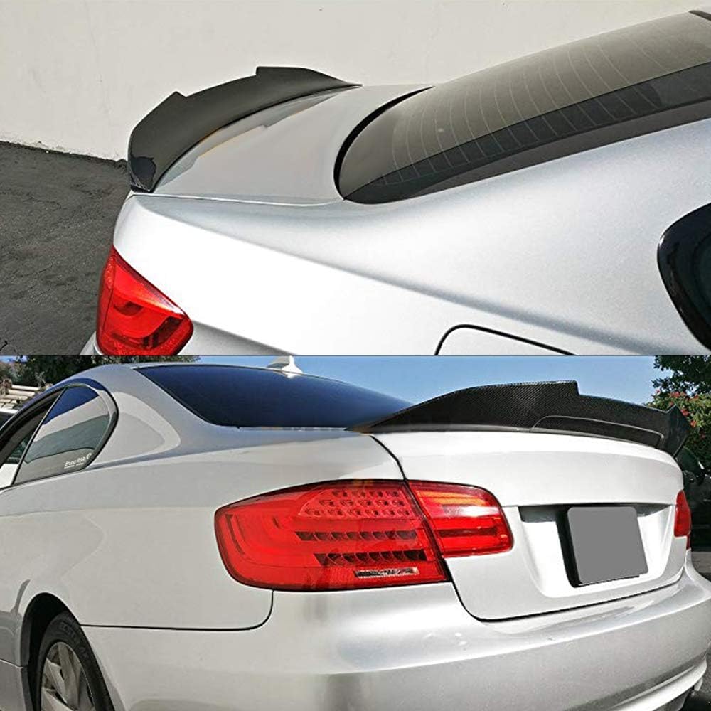 AeroBon Real Carbon Fiber Trunk Spoiler for 2006-2013 BMW 3 Series E92 Coupe & E92 M3 Coupe | H-Style Rear Wing | High-Performance Upgrade for Sporty Look & Aerodynamics