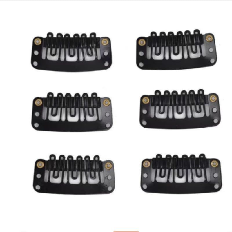 20 Pack Abrish Snap/Tic Tac Hair Clips for Wigs, Hair Extensions & Dupatta - Strong Steel Hair Style Accessories | Perfect for Parties, Weddings & Daily Styling