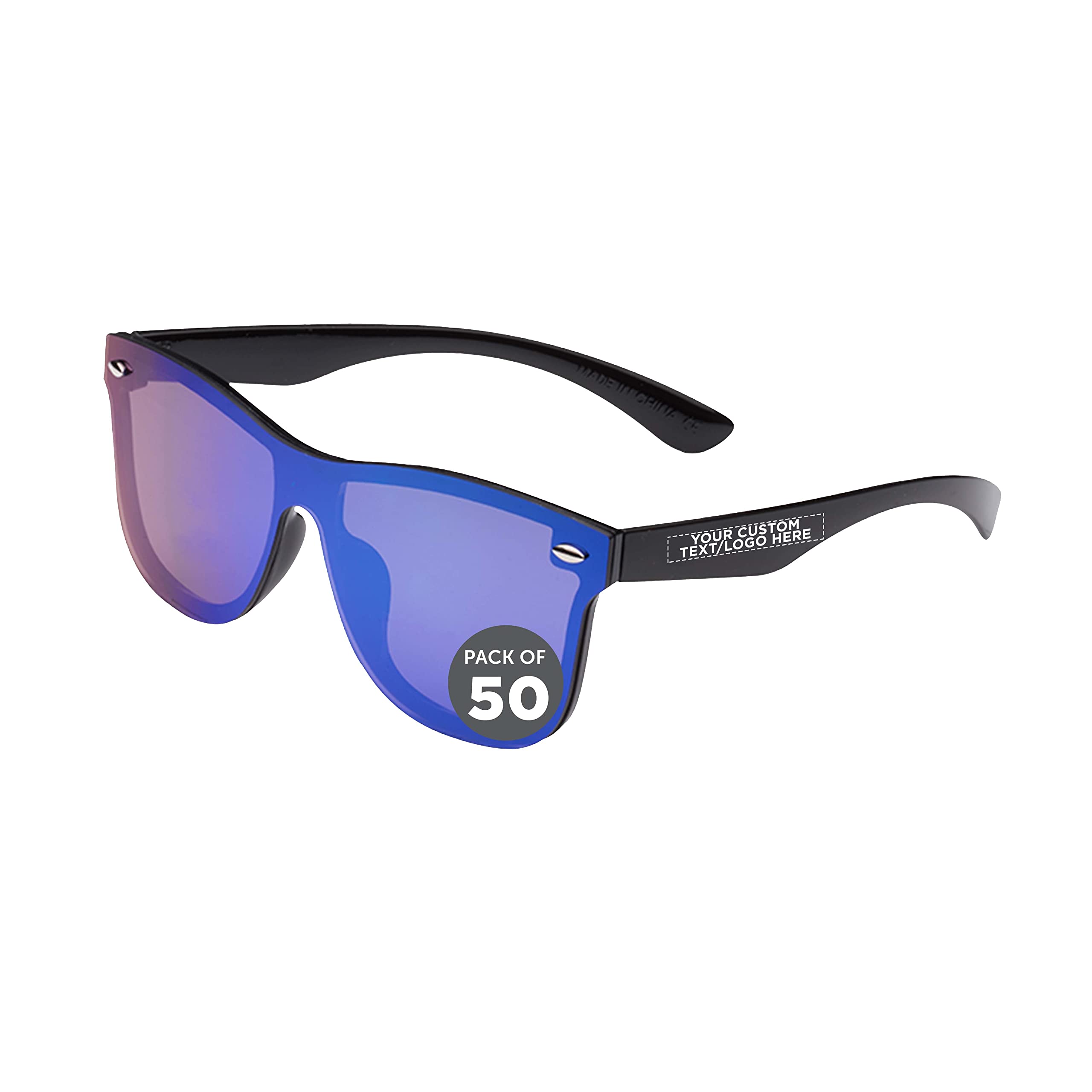 Upper Deck Mirrored Sunglasses for Men & Women - UV Protection, Polarized, Trendy Aviator Style - Perfect for Driving, Beach, Outdoor Sports & Fashion