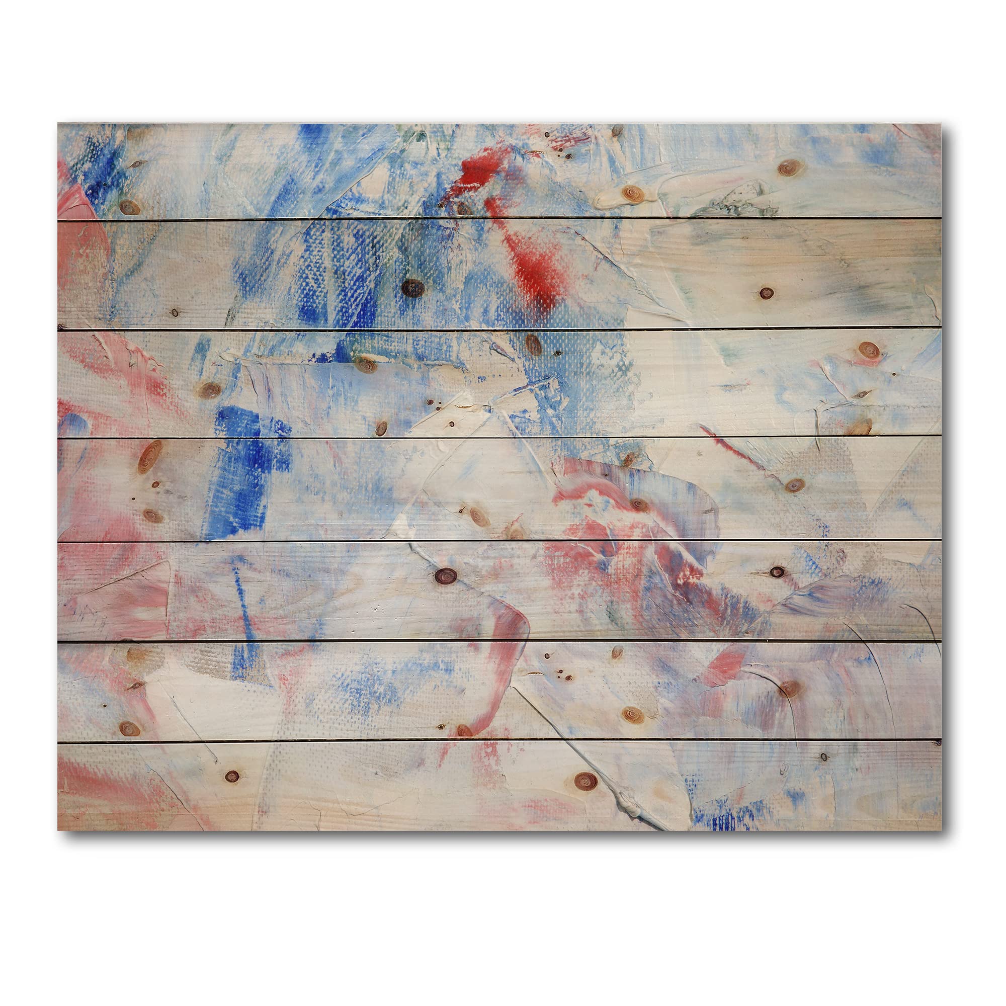 Blue Abstract Wood Wall Art - Modern & Contemporary Pine Wood Decor, Large Abstract Wood Panels for Living Room, Bedroom & Office