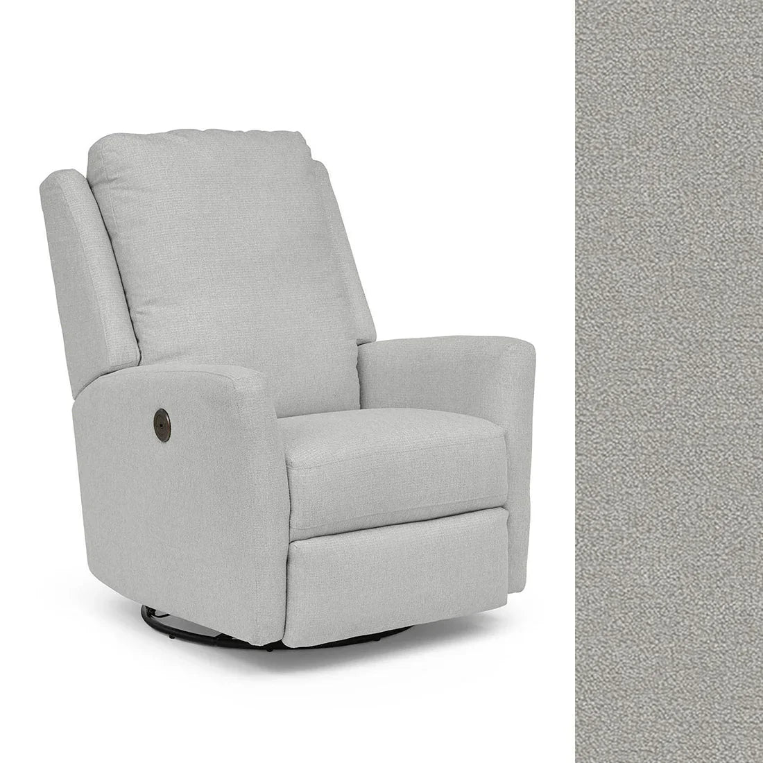 Best Heatherly Power Swivel Glider Recliner Chair - Ergonomic Comfort for Living Room, Nursery & Home Theater - Adjustable Electric Massage Chair with USB Ports