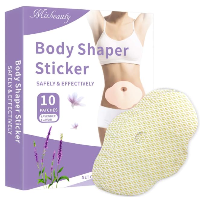 GUDAPATI Body Shaper Stickers - 10 Pack Lavender Slimming Patches for Instant Body Contouring & Effortless Waist Shaping | Perfect for Special Occasions, Date Nights & Confidence Boosting