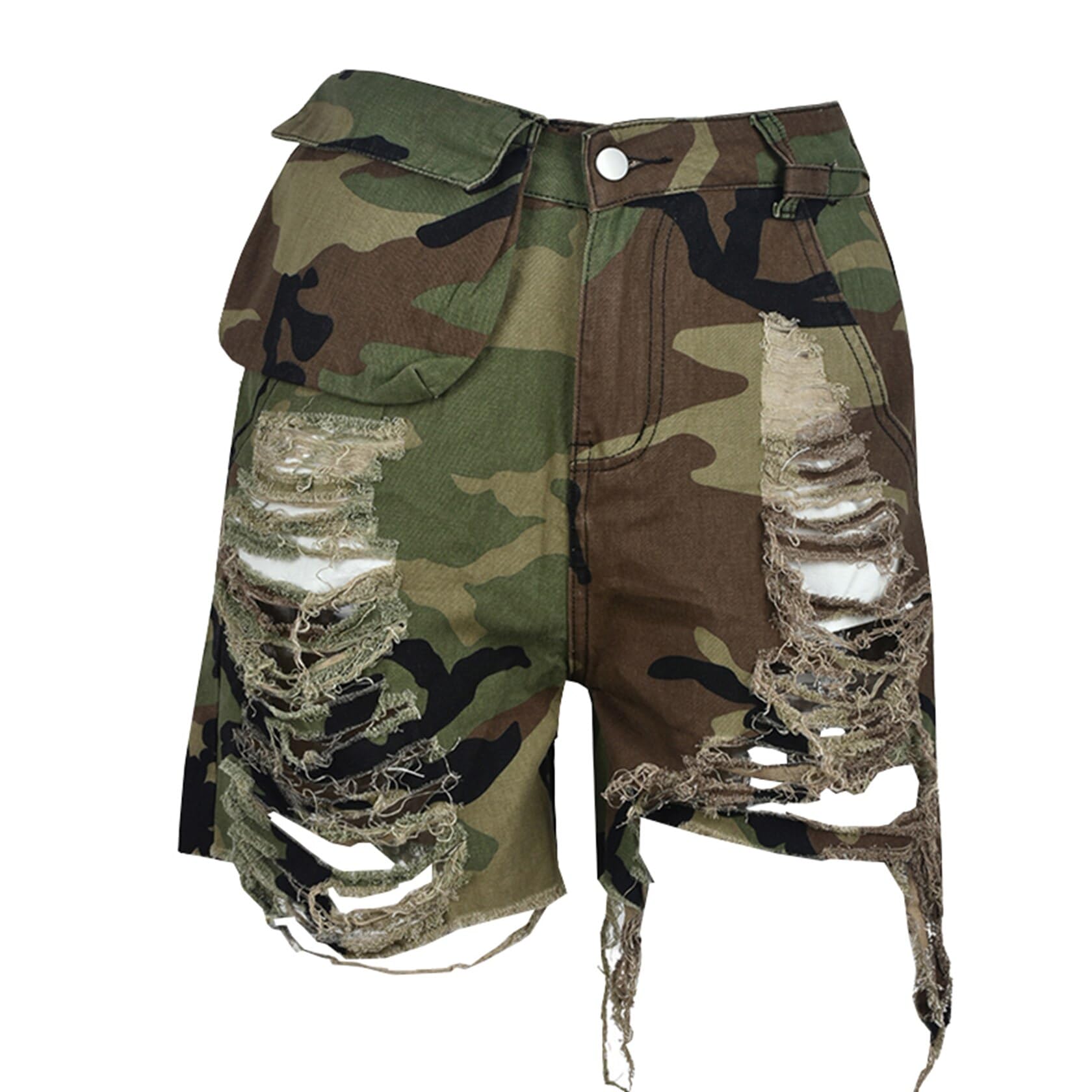 Women's Camo Cargo Pants - Trendy Wide Leg Lounge Pants with Pockets | Casual Baggy Short Slacks for Petite Ladies | Perfect for Travel, Outdoor Activities & Everyday Wear