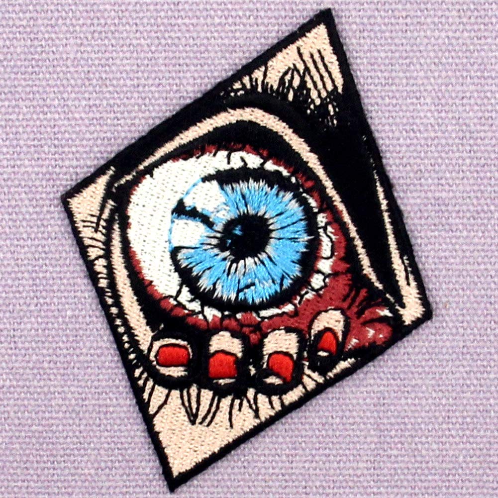 ZEGINs Panic from Eye Patch - Embroidered Applique Iron On or Sew On Emblem for Costumes, Cosplay, and DIY Fashion Projects