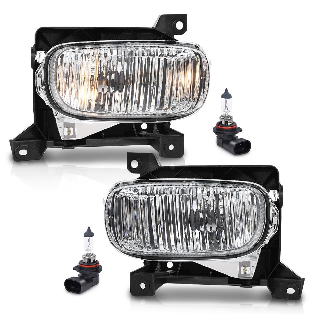 G-PLUS Clear Lens Fog Lights Compatible with Toyota Tundra 2000-2006 - CAPA Certified Pair (LH & RH) with Bulbs TO2593102 & TO2592102 - Perfect for Night Driving and Off-Road Adventures