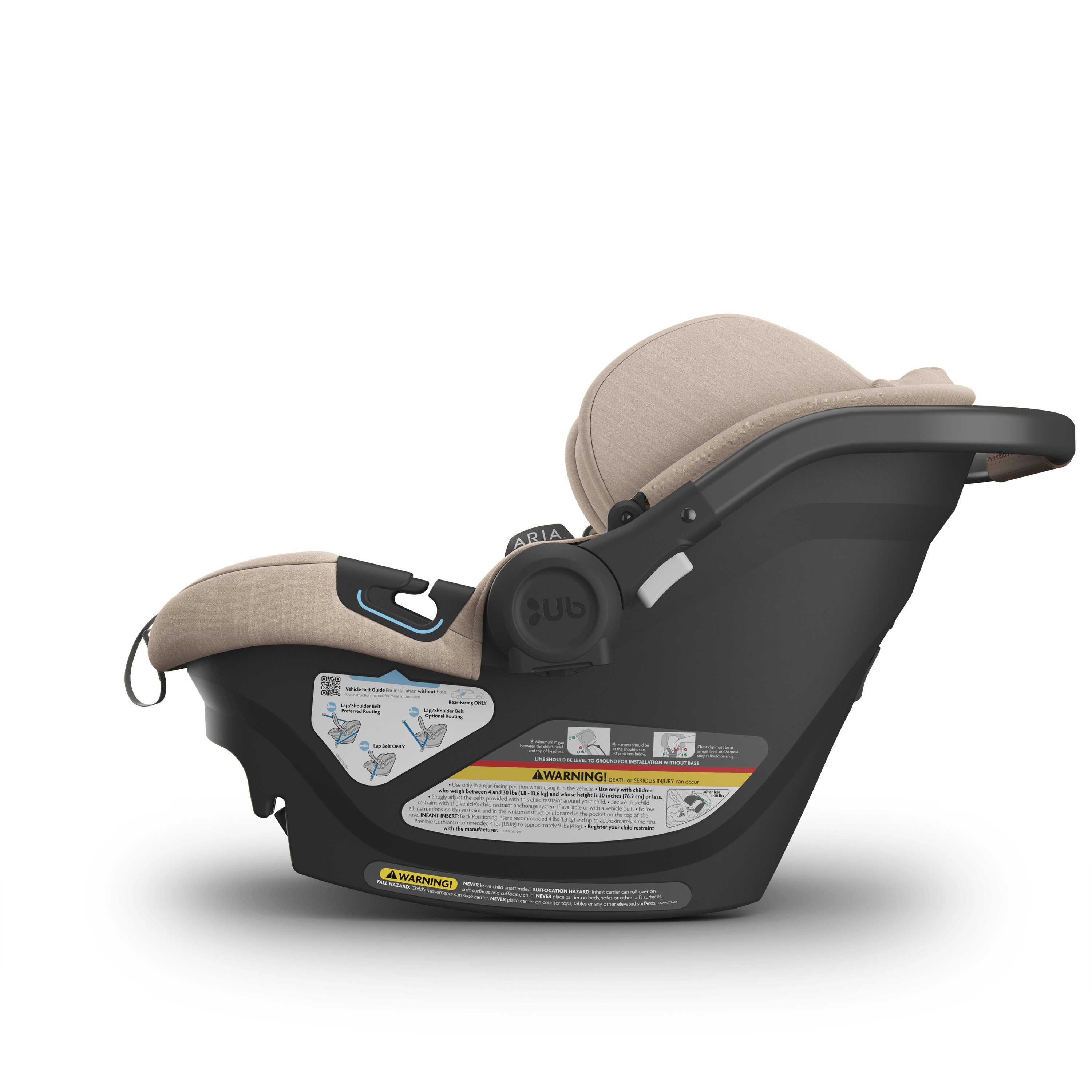 Uppababy Aria Lightweight Convertible Car Seat for Infants & Toddlers - Safe, Comfortable & Easy to Install - Perfect for Travel, Daily Commutes & Family Road Trips