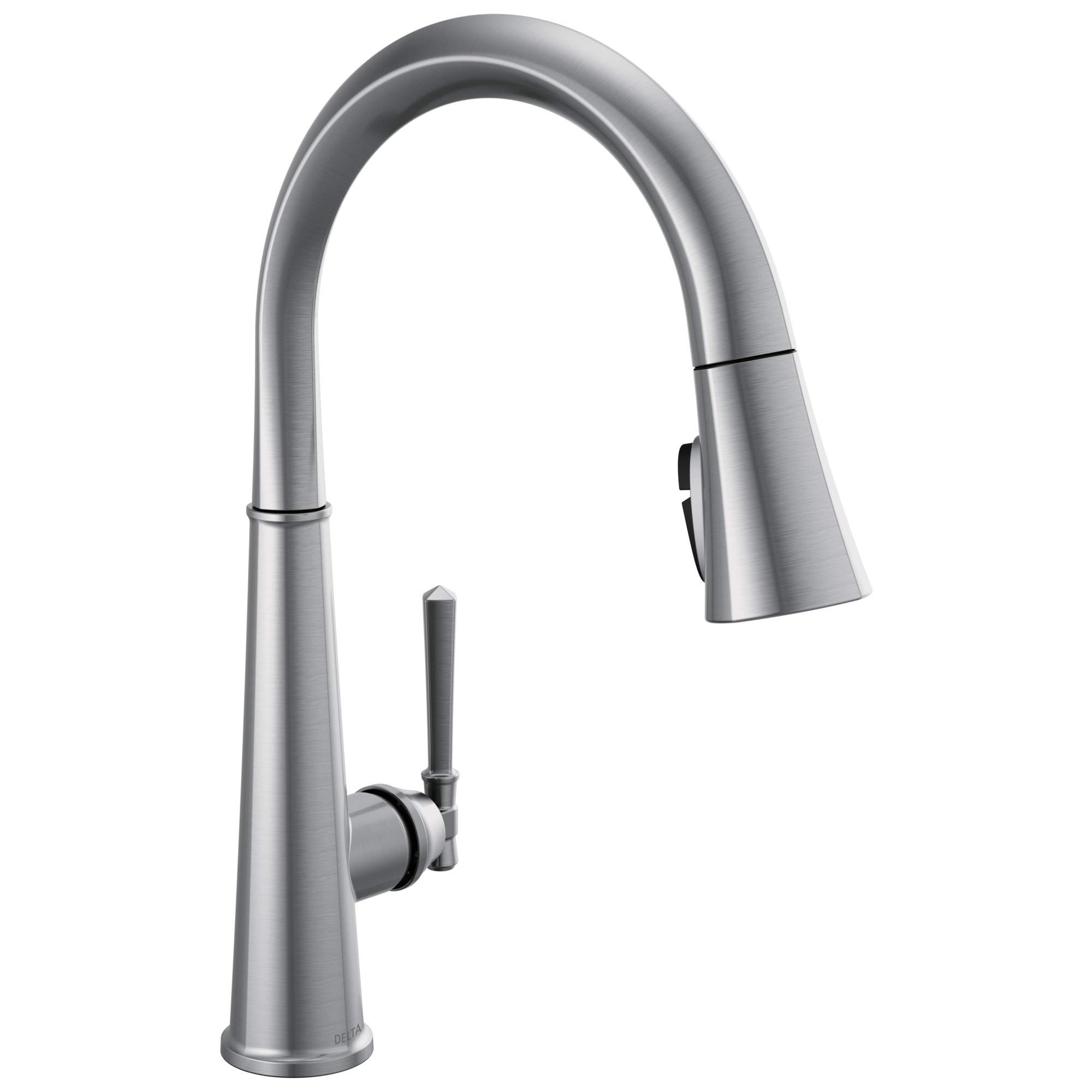 Delta Emmeline Brushed Nickel Pull-Down Kitchen Faucet with Magnetic Docking Spray Head - Lumicoat Arctic Stainless Finish (Model 9182-AR-PR-DST) - Perfect for Modern Farmhouse & Contemporary Kitchen Sinks