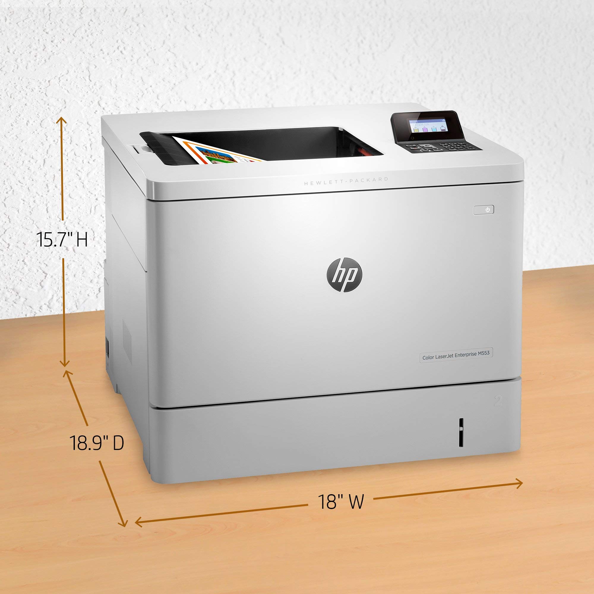 HP LaserJet Enterprise M553n Color Laser Printer - Fast Ethernet Network Printer | High-Quality Renewed (B5L24A) | Perfect for Office & Small Business Printing Needs