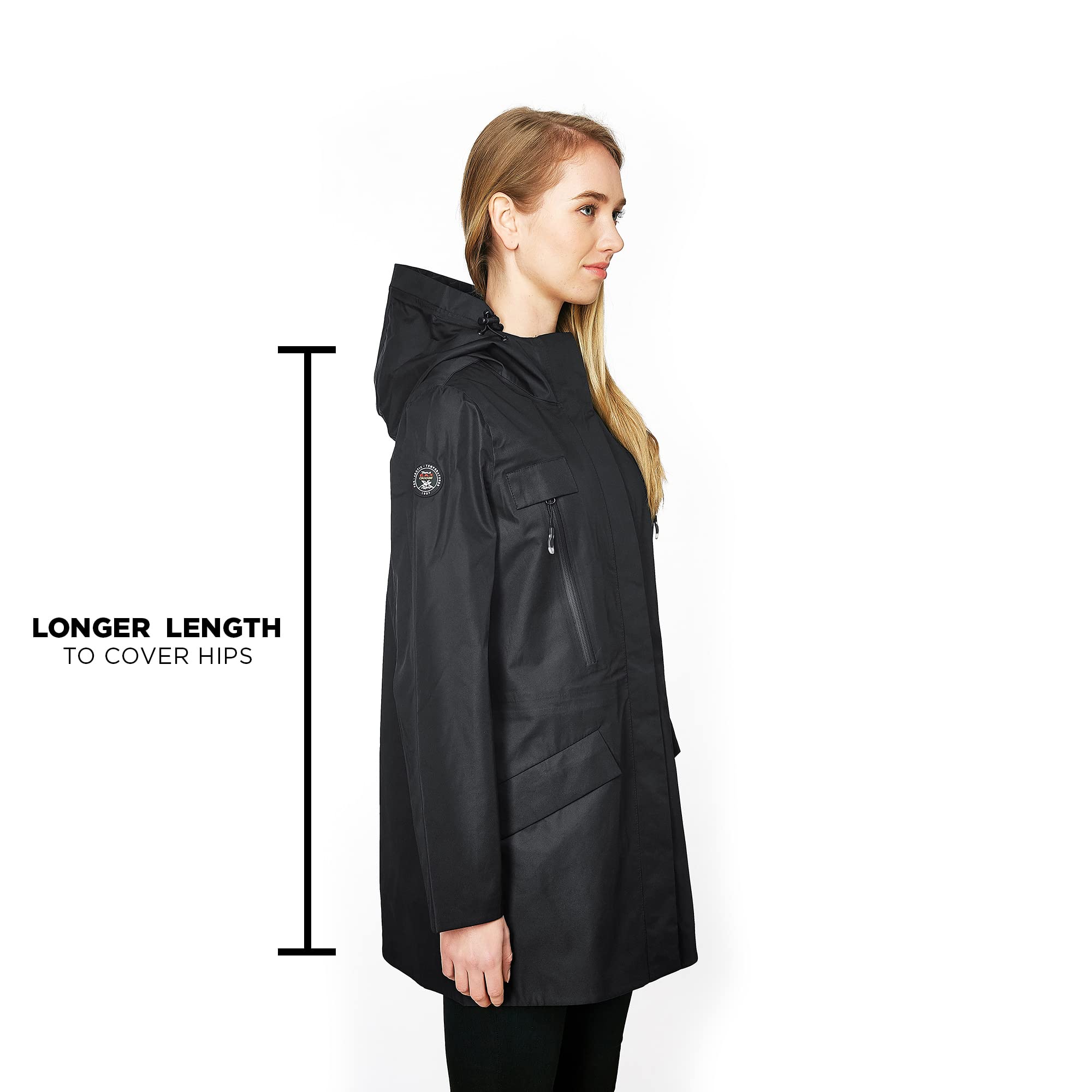 Triple F.A.T. Goose Women's Chelsea Waterproof Raincoat - Stylish Winter & Spring Rain Jacket for Women - Perfect for Commuting, Travel & Outdoor Activities