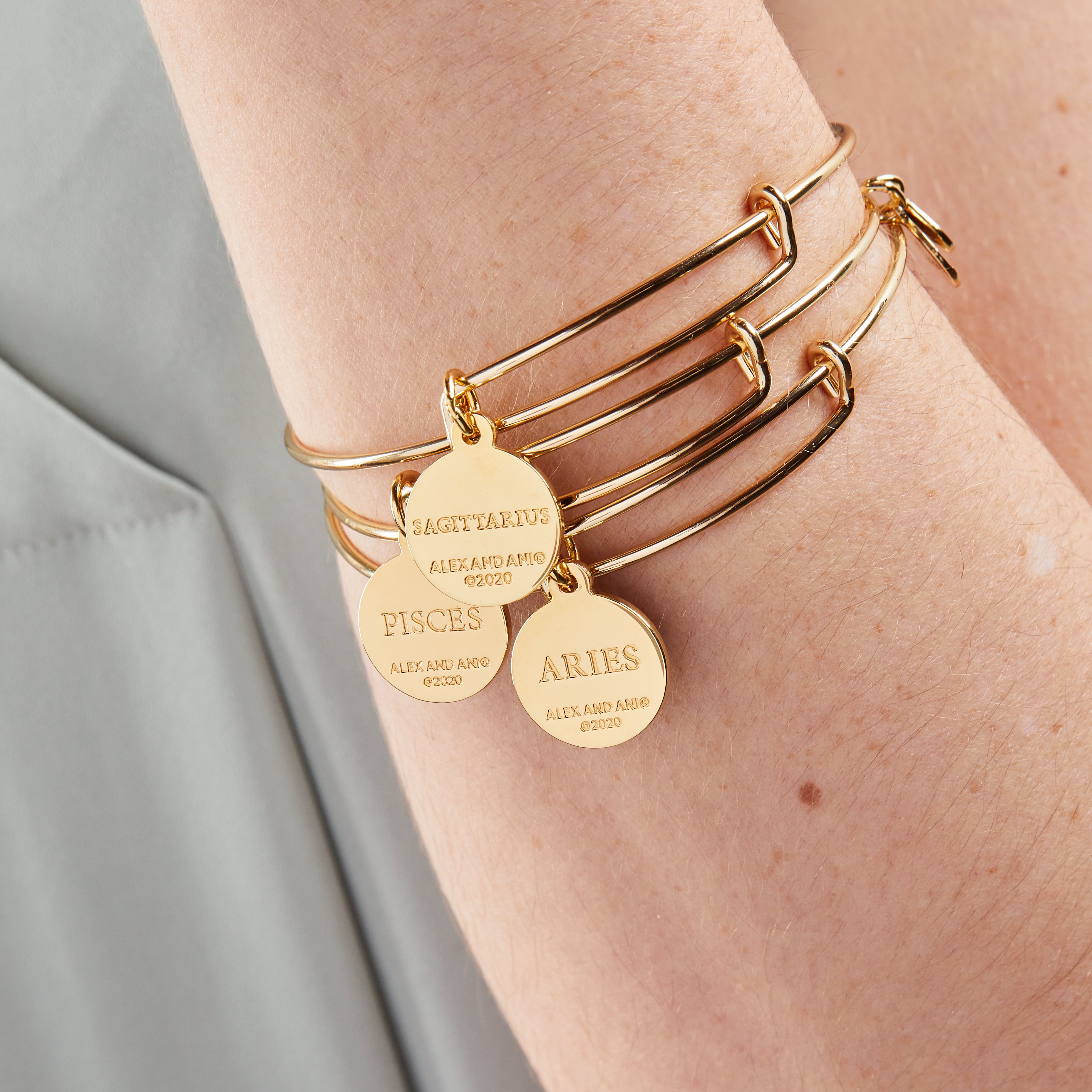 Aquarius Zodiac Charm Bracelet - Sterling Silver Adjustable Bangle for Women - Perfect for Birthday Gifts, Daily Wear & Astrology Lovers
