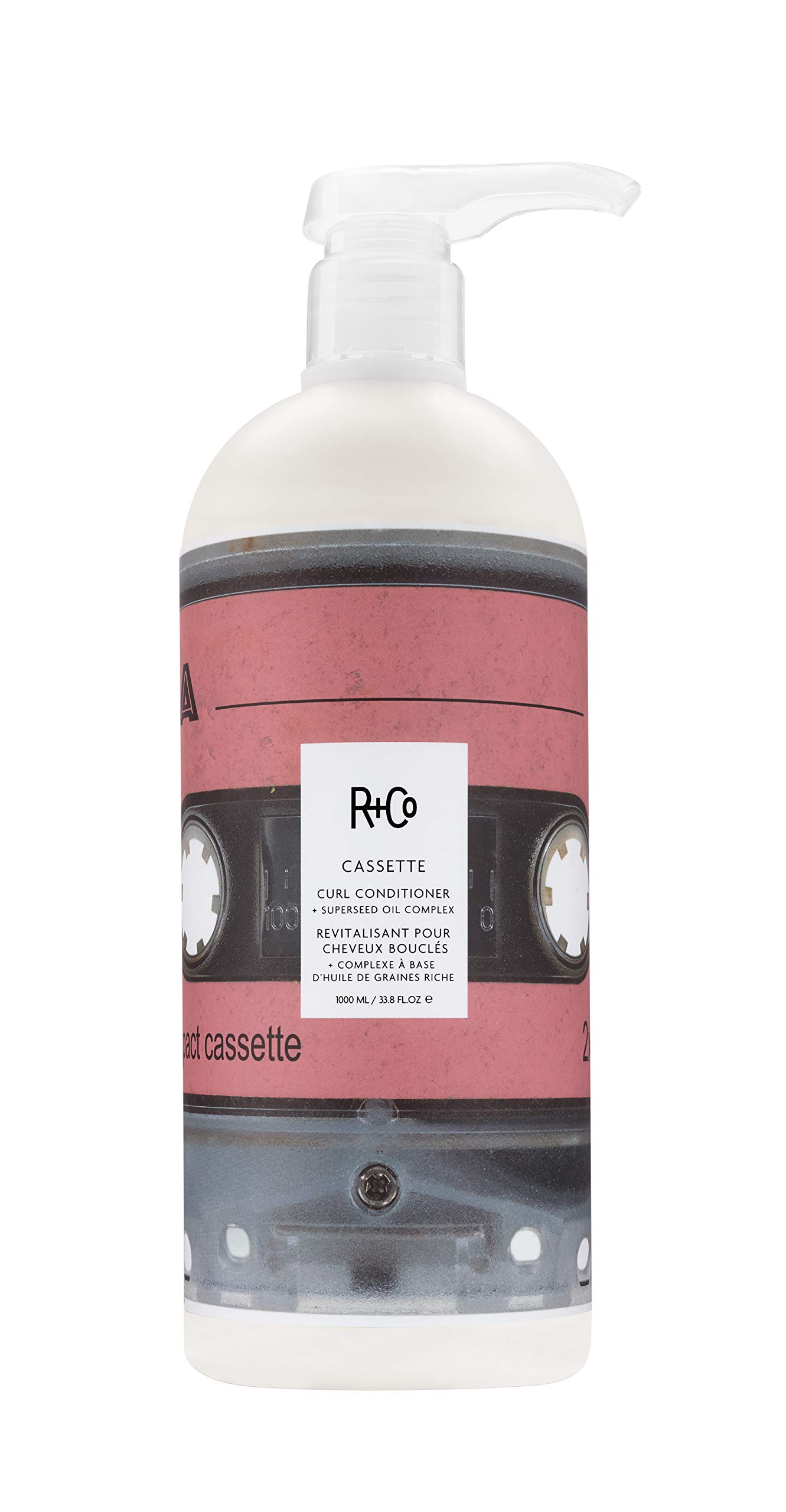 R+Co Cassette Curl Defining Conditioner with Superseed Oil Complex - 1000ml/33.8oz Hydrating Hair Treatment for Curly & Wavy Hair - Perfect for Daily Use & Salon-Quality Results at Home