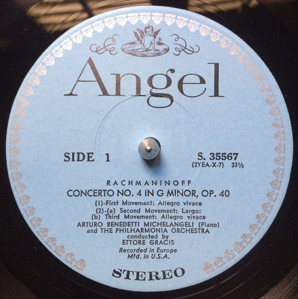 Rachmaninoff Concerto No. 4 in G Minor & Ravel Concerto in G Major LP Album by Arturo Benedetti Michelangeli - NM/M Condition - Perfect for Classical Music Collectors & Vinyl Enthusiasts
