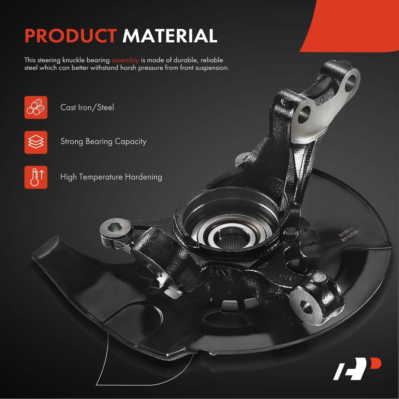 Premium Pair of Front Left & Right Steering Knuckle & Wheel Bearing Hub Assemblies - Compatible with 2004-2006 Toyota Camry 2.4L (Driver & Passenger Side) - Perfect for Suspension Repair & Wheel Alignment