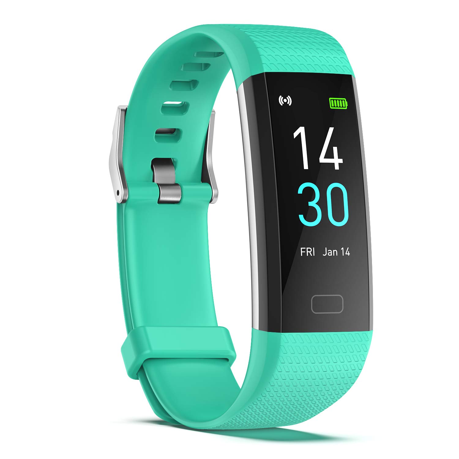 **ENGERWALL Fitness Tracker with Heart Rate Monitor, Step Counter, Calorie & Sleep Tracking - IP68 Waterproof Activity Tracker, Pedometer Watch for Women, Men & Kids - Perfect for Running, Gym & Daily Health Monitoring**