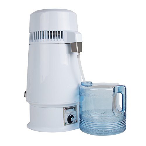 Carejoy 750W Electric Water Distiller - 1 Gallon (4L) Pure Water Maker with Adjustable Temperature for Dental, Medical, Lab & Home Use | Perfect for Purifying Drinking Water, Humidifiers, CPAP Machines & Baby Formula Preparation