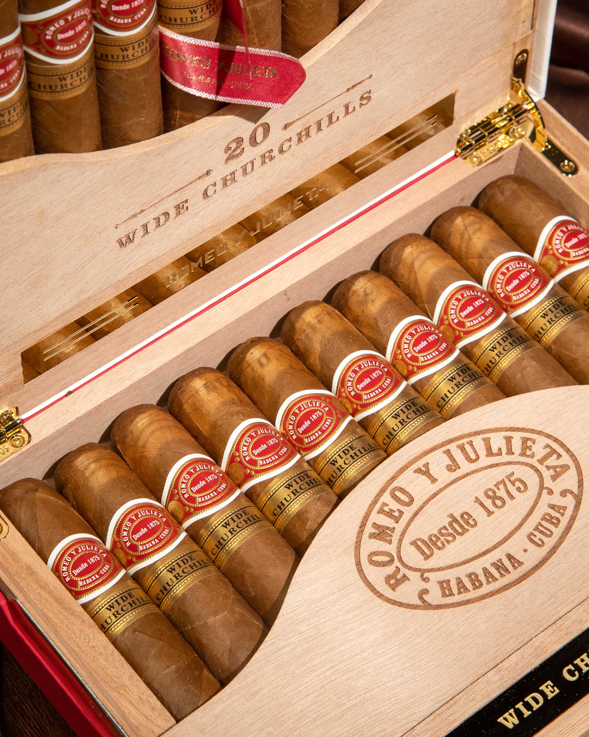Romeo Y Julieta Wide Churchill Travel Humidor - Premium Cigar Case for Men, Portable Leather Cigar Holder with Humidifier - Perfect for Business Travel, Gifts & Outdoor Adventures